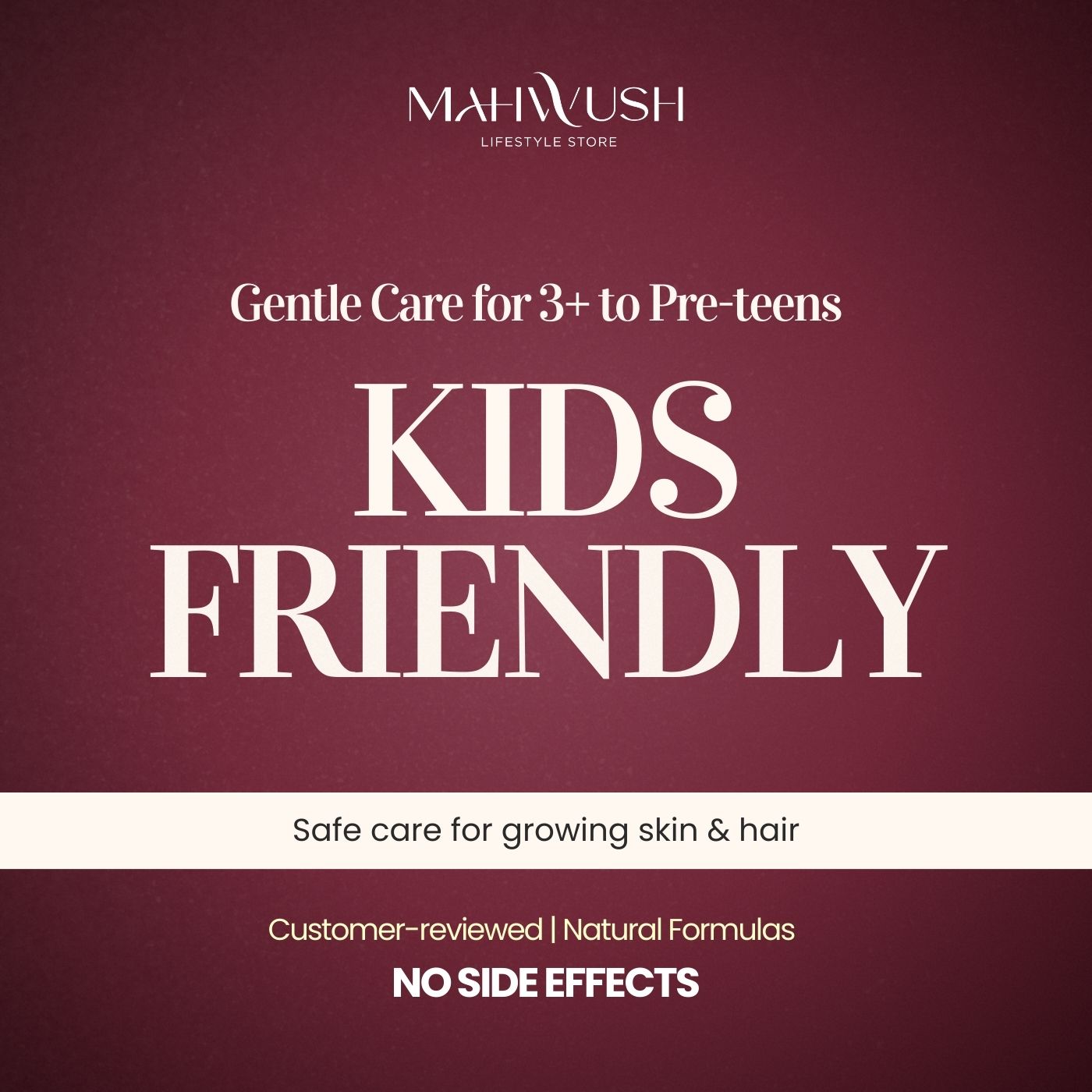 Kids Friendly (3+ to pre teen)